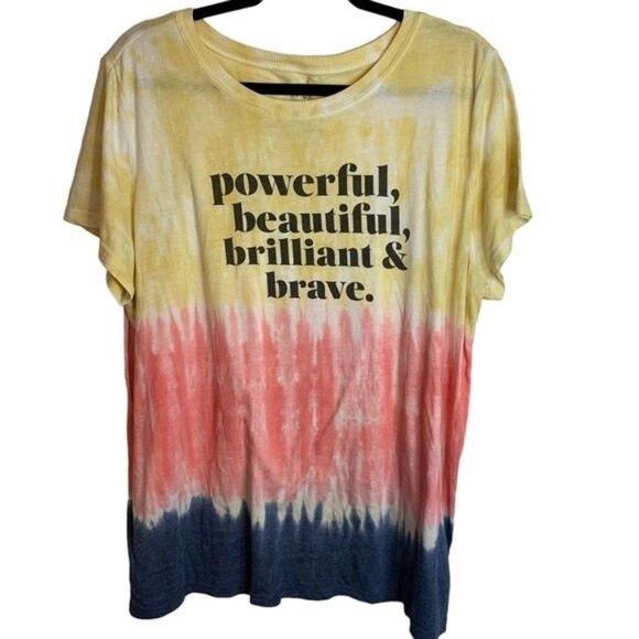 Torrid Tie-Dye Jersey T-Shirt Powerful & Brilliant Multicolor Size 2x 18/20 - Picture 2 of 8